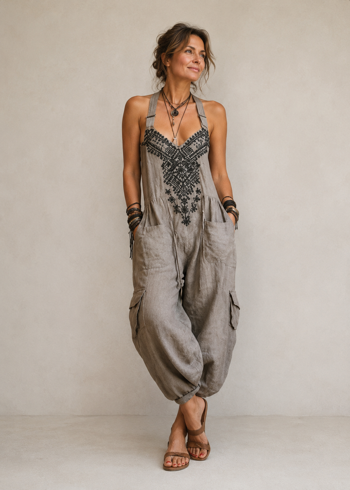 María Teresa | Mono bohemio bordado