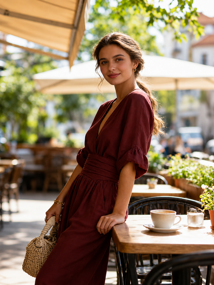 ALESSIA | Mono Elegante de Pierna Larga