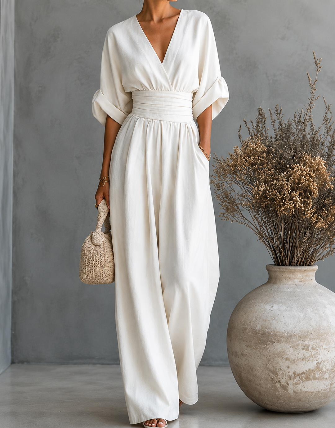 ALESSIA | Mono Elegante de Pierna Larga