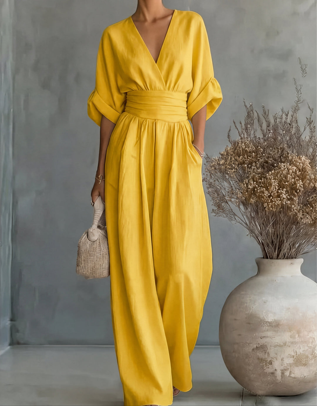 ALESSIA | Mono Elegante de Pierna Larga