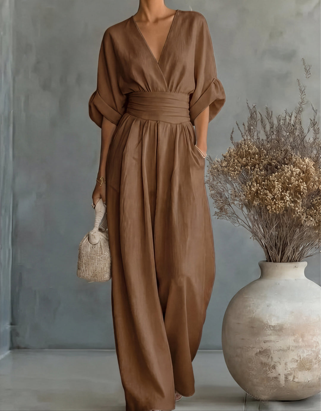 ALESSIA | Mono Elegante de Pierna Larga
