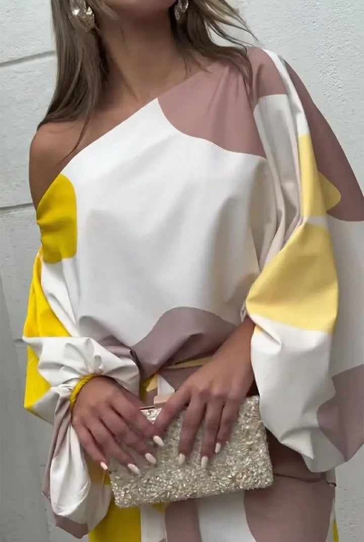 DANIELA | CONJUNTO DOS PIEZAS CON FLECOS
