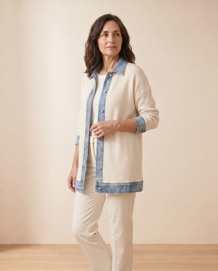 Emilia – Chaqueta vaquera efecto mixto